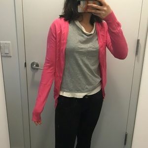 Zara neon pink cardigan